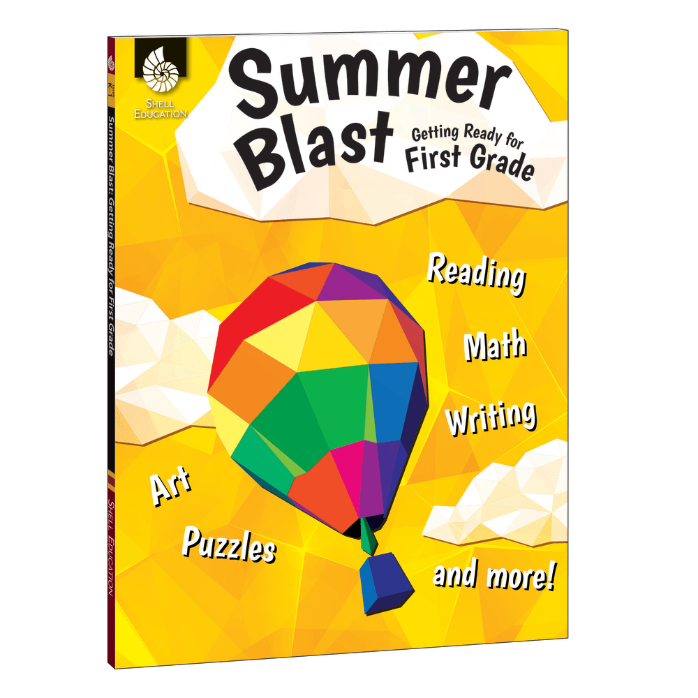 Shell Education Summer Blast Activity Book, Getting Ready For Grade 1