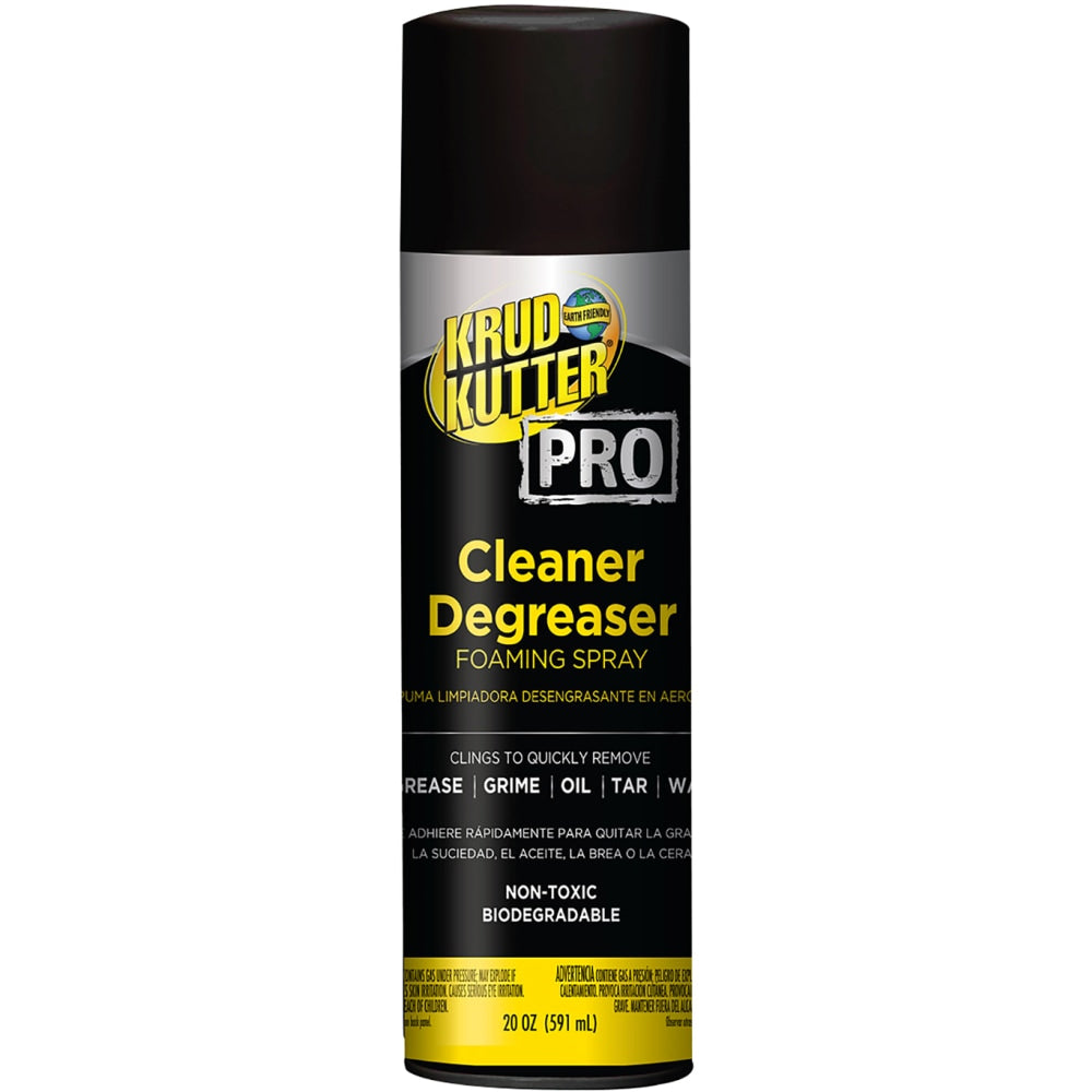 Krud Kutter Pro Concentrated Cleaner Degreaser, 20 Oz, Clear, Pack Of 6 Aerosol Cans