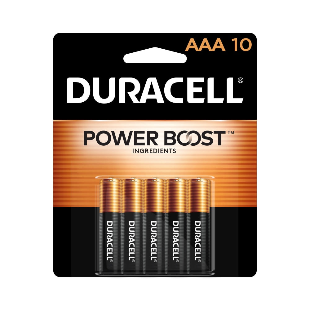 Duracell Coppertop AAA Alkaline Batteries, Pack Of 10