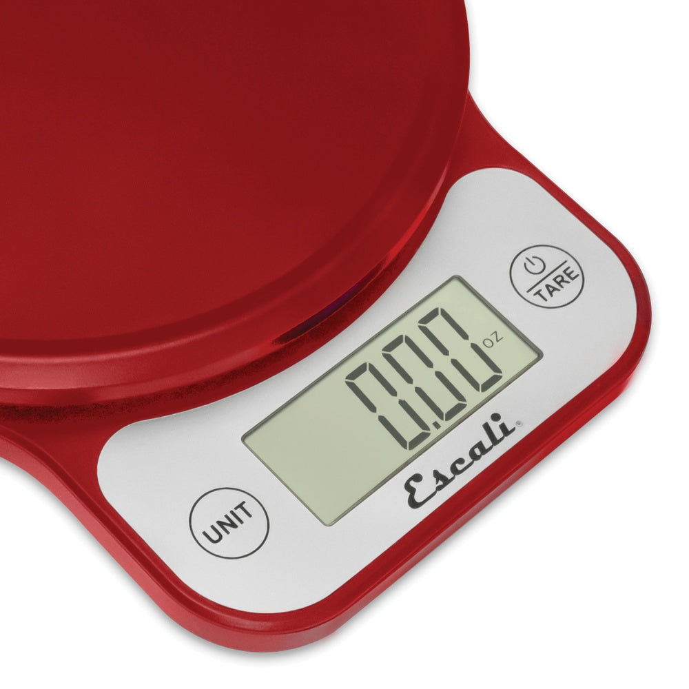 Escali Telero 13.2 Lb-Capacity Digital Kitchen Scale, Red