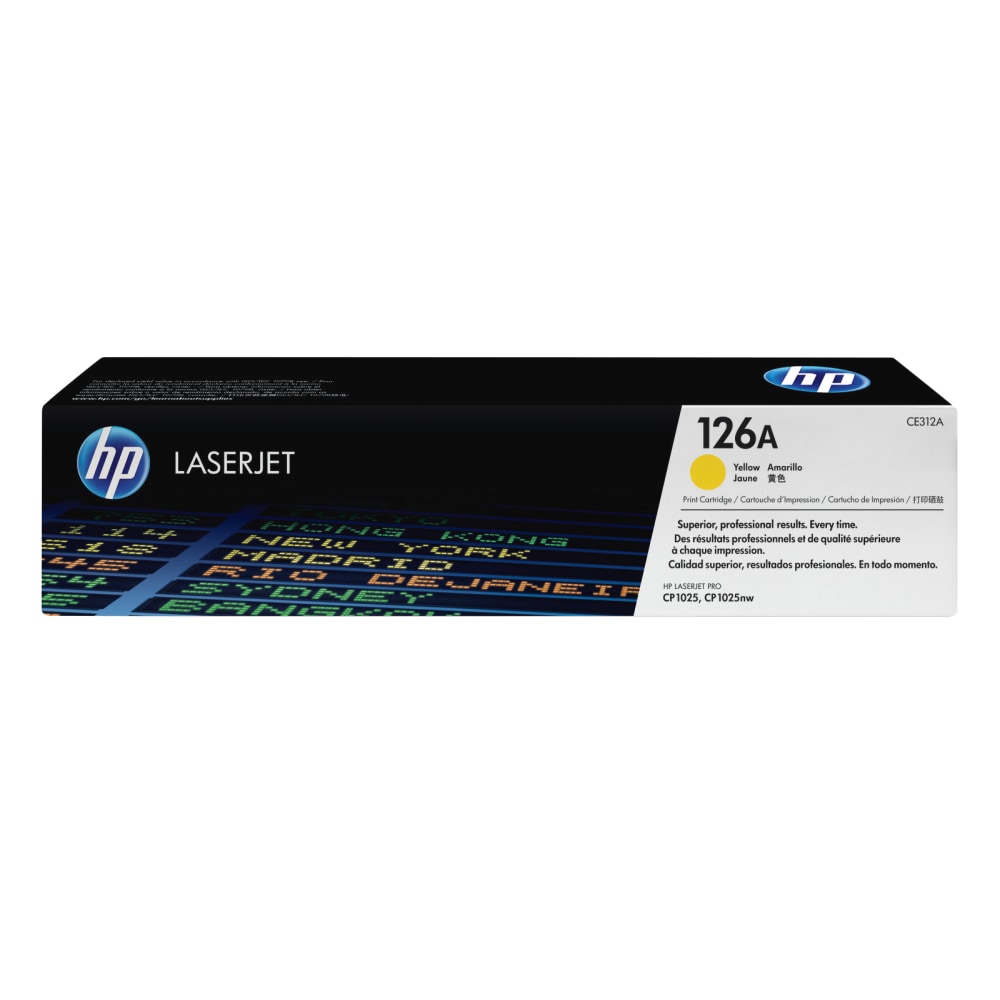 HP 126A Yellow Toner Cartridge, CE312A