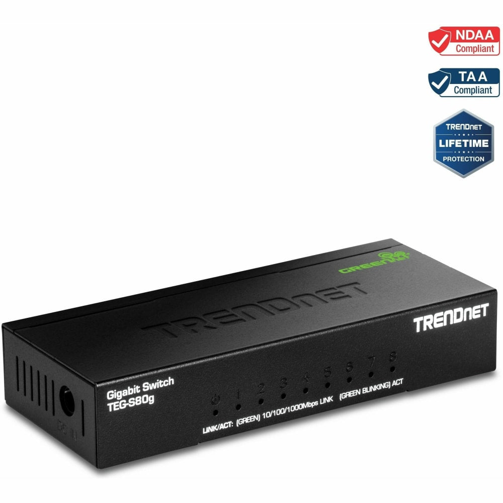 TRENDnet 8-Port Gigabit GREENnet Switch