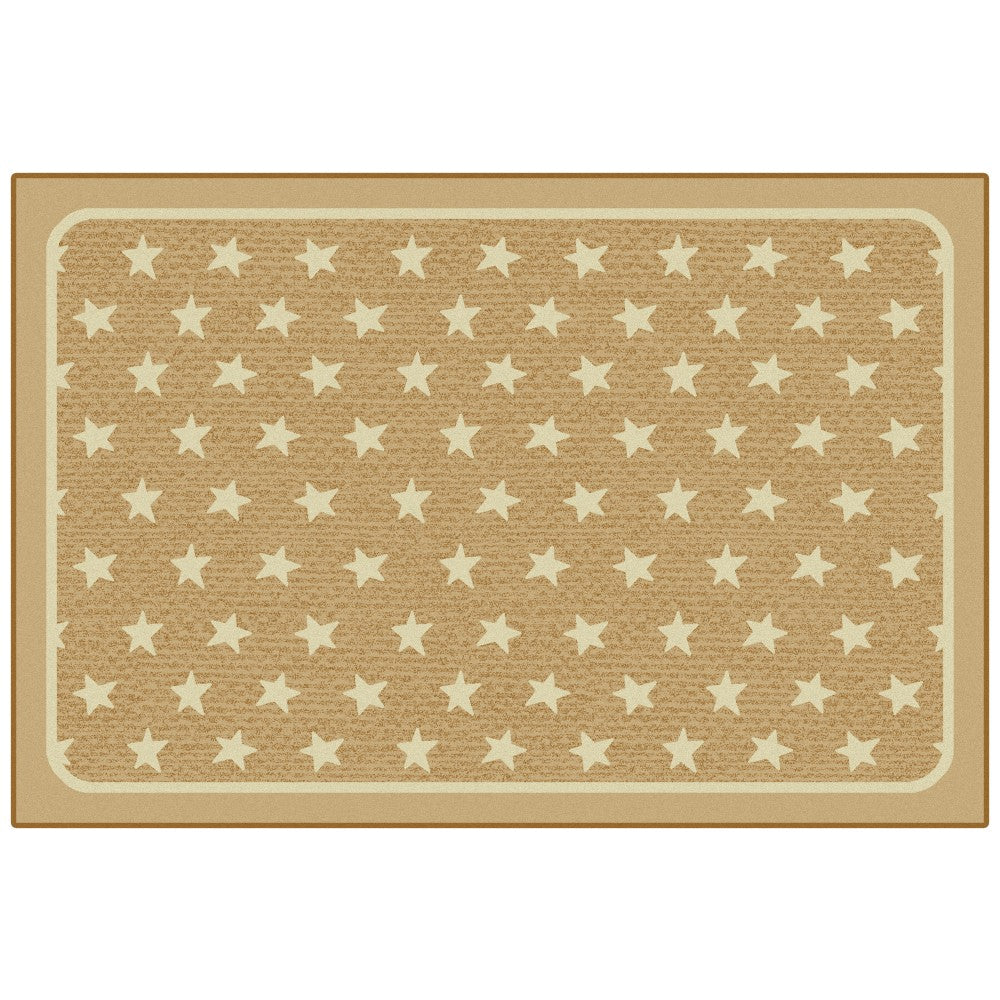 Carpets for Kids KID$Value Rugs Super Stars Decorative Rug, 3ft x 4ft6in, Brown