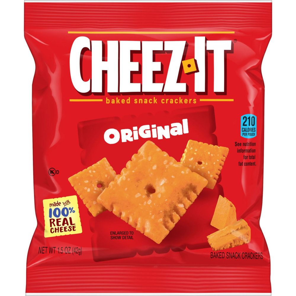 Cheez-It Original, 1.5 Oz, Box Of 60 Pouches