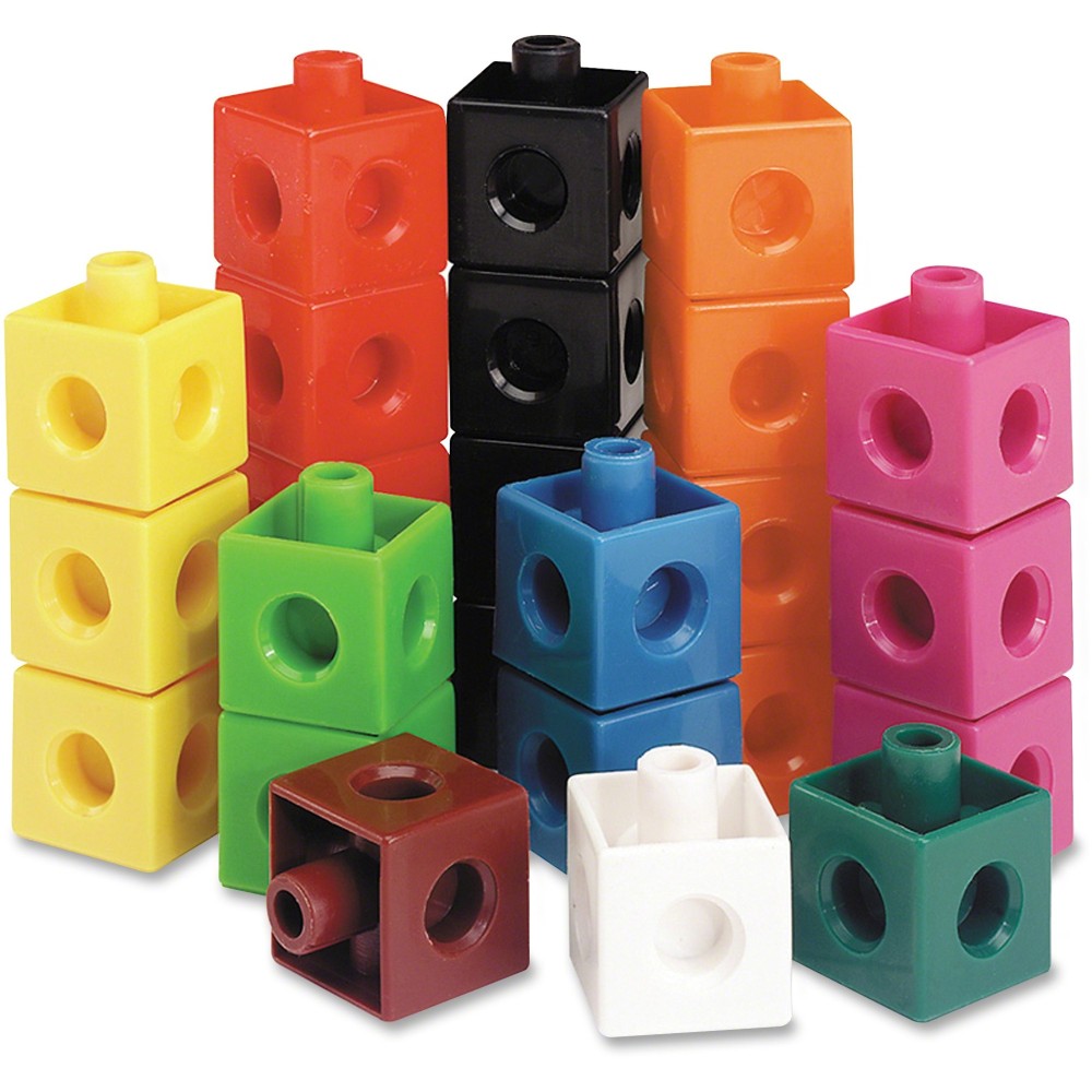 Learning Resources Snap Cubes Activity Set, Multicolored, 5 Year & Up, 100 Pieces