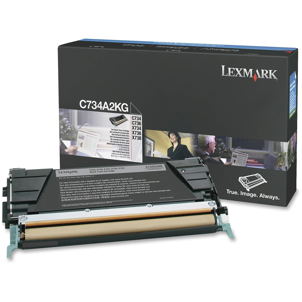 Lexmark C734A2KG Black Return Program Toner Cartridge