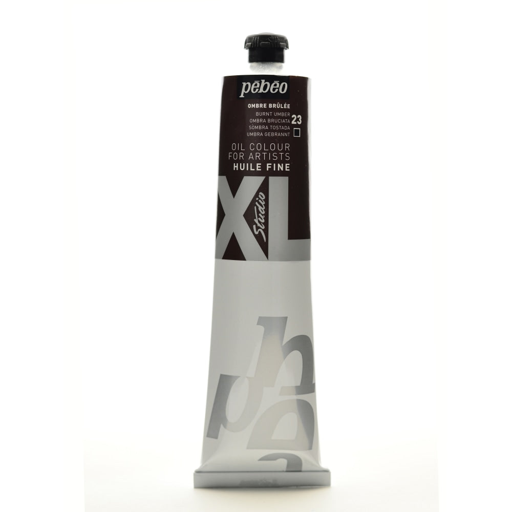 Pebeo Studio XL Oil Paint, 200 mL, Burnt Umber, Pack Of 2