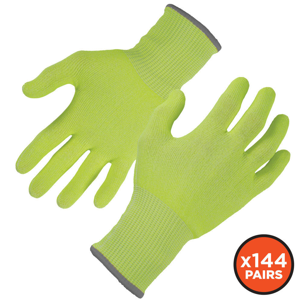 Ergodyne ProFlex 7040 Polyethylene Food Grade Gloves, Medium, Lime, Case Of 144 Pairs