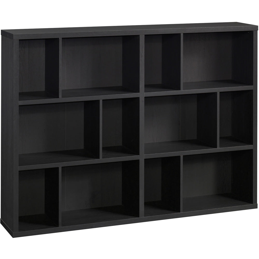 Sauder Select 45inH 12-Cube Bookcase, Raven Oak