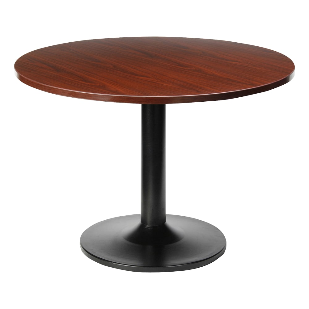 Lorell Essentials Round Table Top, 48inD, Mahogany