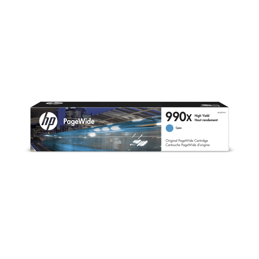 HP 990X PageWide Cyan High-Yield Cartridge, M0J89AN