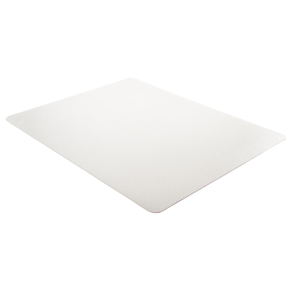 Deflecto Earth Source Chair Mat For Commercial Pile Carpets, Straight Edge, 36in x 48in, Clear