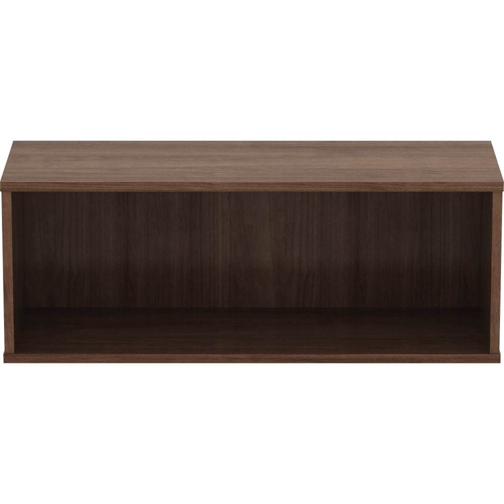 Lorell Panel System Open Storage Cabinet - 18.1in Height x 31.5in Width x 15.8in Depth - Walnut - Laminate - 1 Each