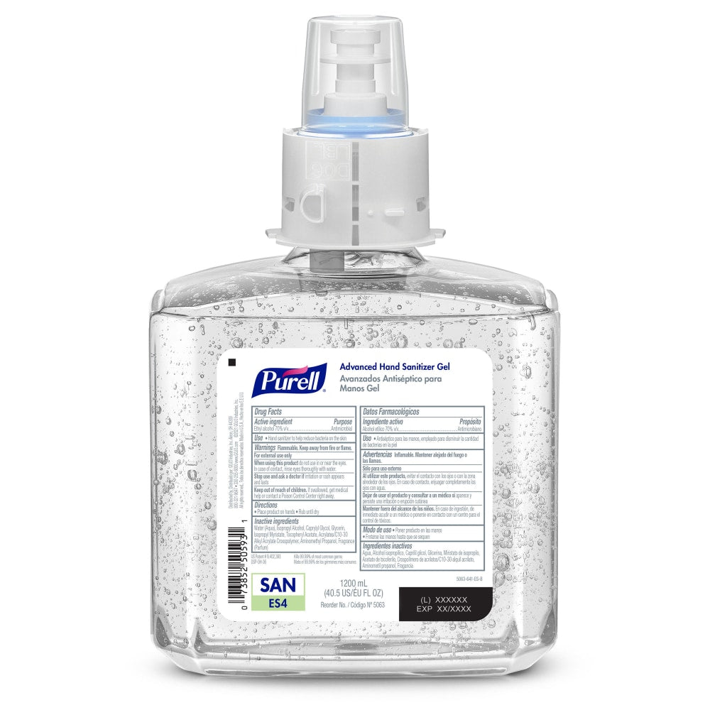 PURELL Advanced Hand Sanitizer Refreshing Gel ES4 Refill, Citrus Scent, 40.6oz, Pack of 2