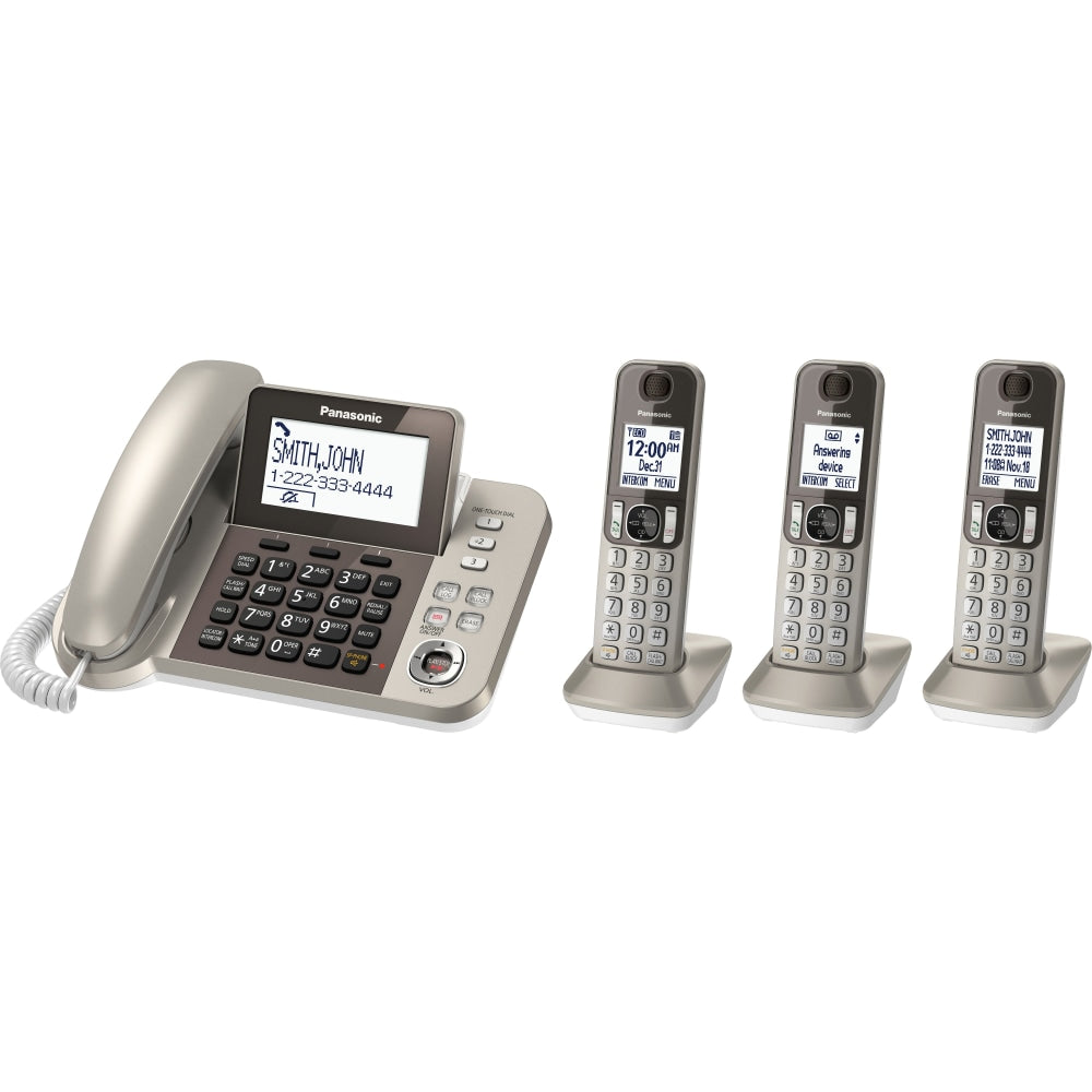 Panasonic DECT 6.0 Expandable Cordless Phone With Digital Answering Machine, KX-TGF353N