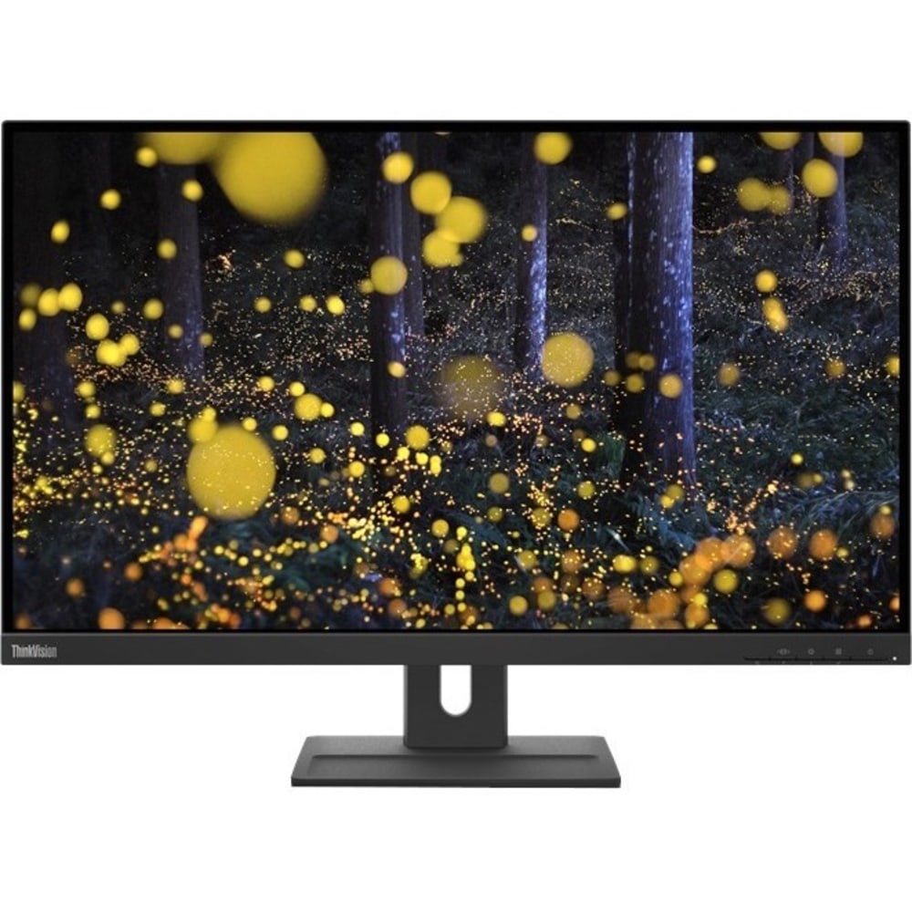 Lenovo ThinkVision E27q-20 27in Class WQHD LCD Monitor - 16:9 - Raven Black - 27in Viewable - In-plane Switching (IPS) Technology - WLED Backlight - 2560 x 1440 - 16.7 Million Colors - 350 Nit - 4 ms - Speakers - HDMI - DisplayPort