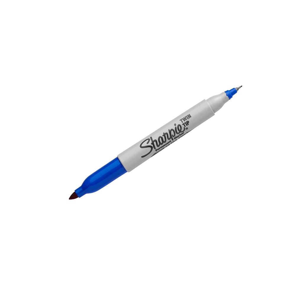 Sharpie Twin-Tip Permanent Marker, Blue