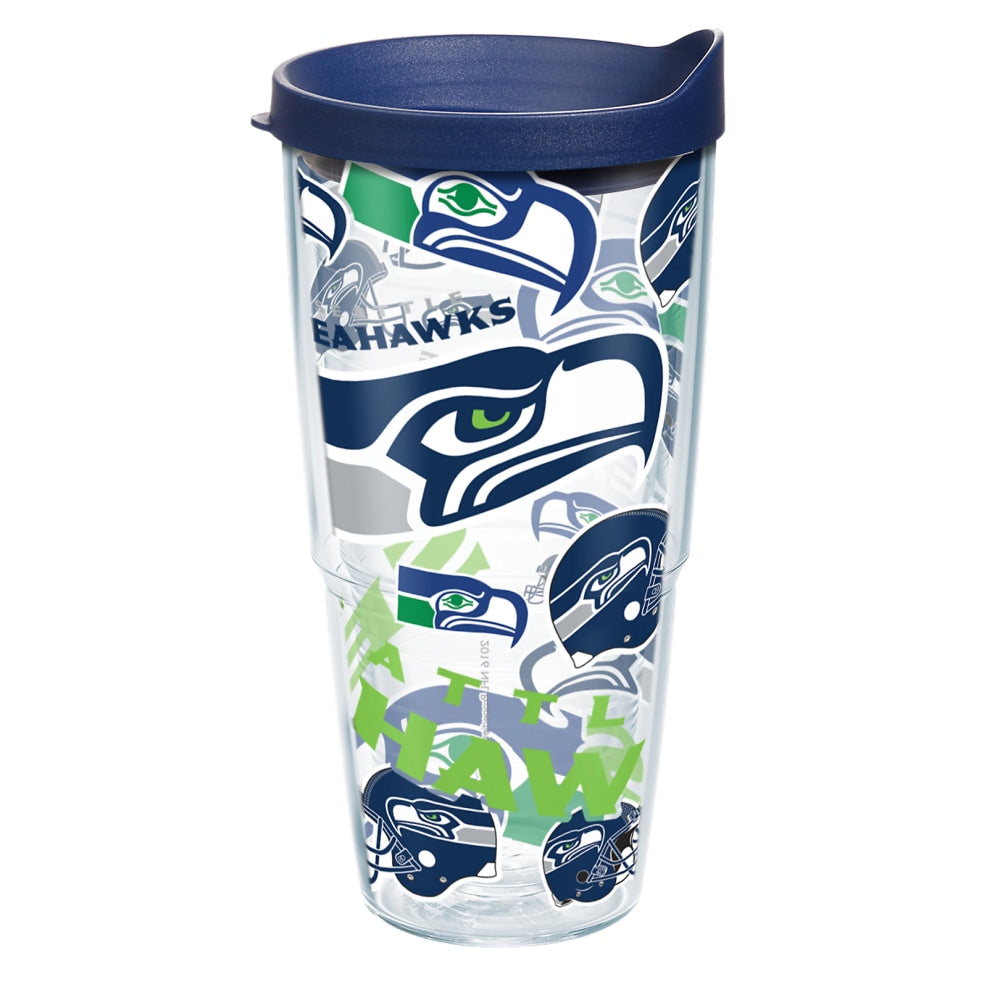 Tervis NFL All-Over Tumbler With Lid, 24 Oz, Seattle Seahawks