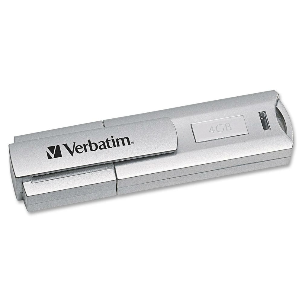 Verbatim 4GB Store "n Go Corporate Secure 96713 USB 2.0 Flash Drive - 4 GB - USB 2.0 - Lifetime Warranty