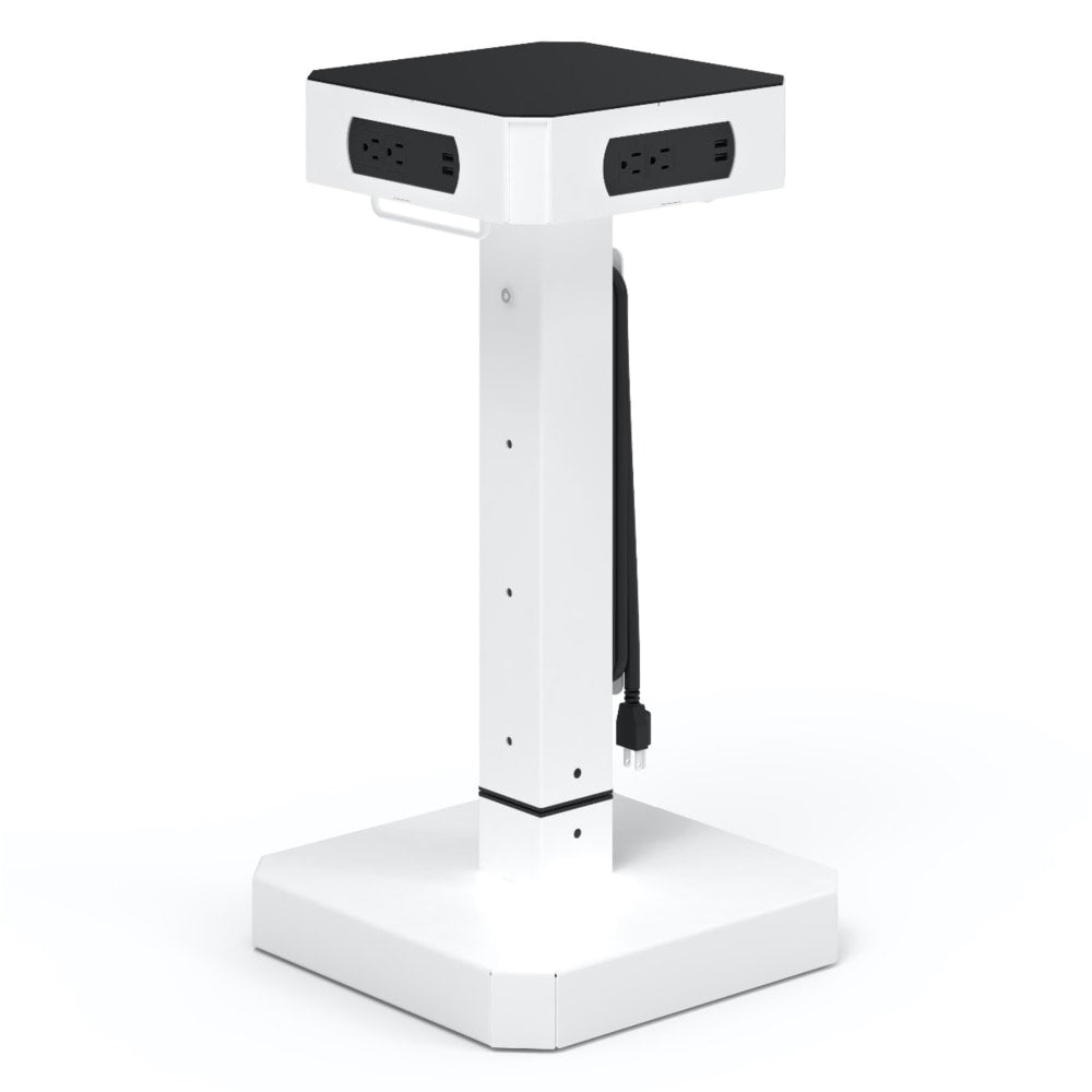 Luxor LuxPower 16-Device AC And USB Charging Tower, White