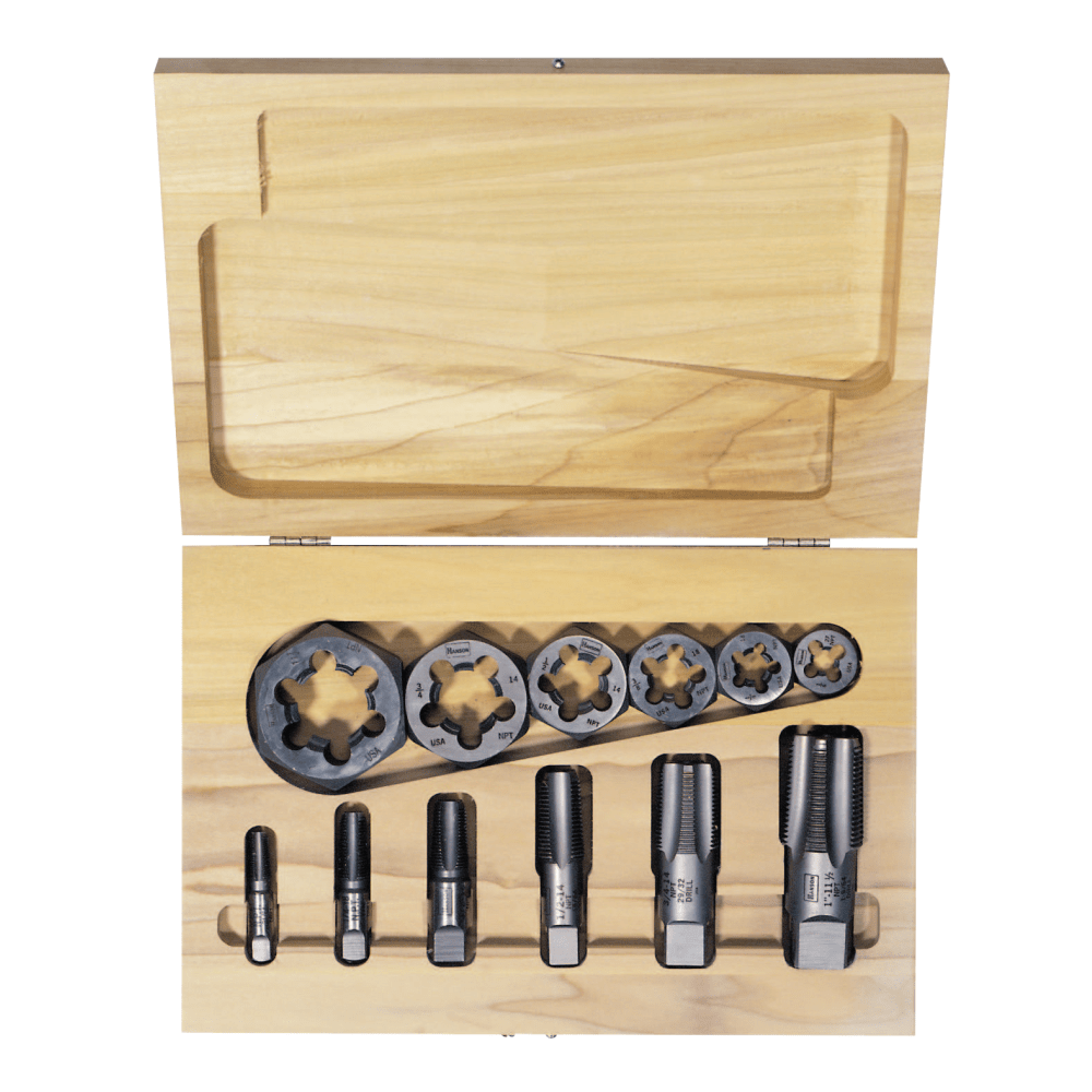 IRWIN Hexagon Re-Threading Tap and Die Set, 12 Pieces