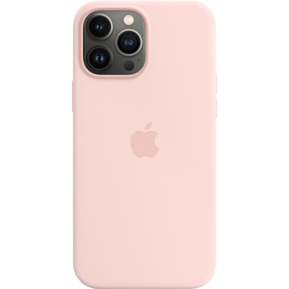 Apple iPhone 13 Pro Max Silicone Case with MagSafe - Chalk Pink - For Apple iPhone 13 Pro Max Smartphone - Chalk Pink - Silky, Soft-touch - Drop Resistant, Scratch Resistant, Damage Resistant, Dirt Resistant - Silicone