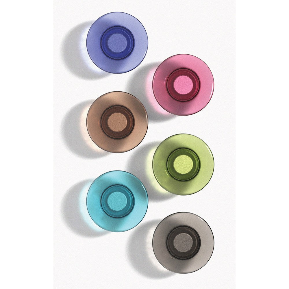 Quartet Glass Board Magnets - 0.5in Diameter - Round - Rounded Edge - 6 / Pack - Assorted