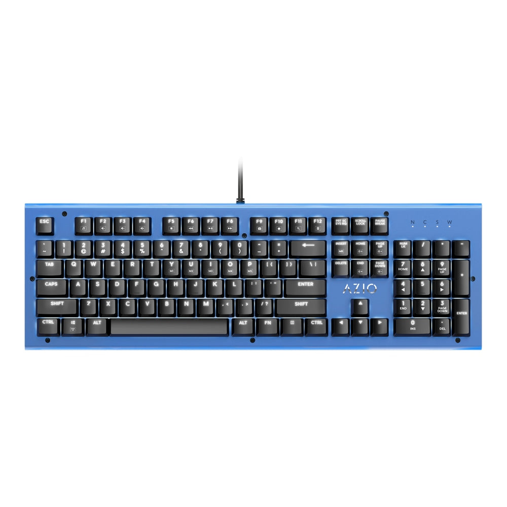 Azio MK HUE USB Keyboard, Blue, MK-HUE-BU