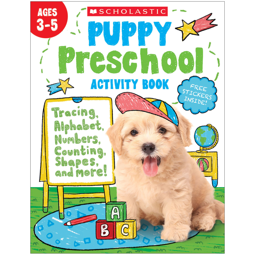 Scholastic Teacher Resources Puppy & Kitty Activity Book Bundle, Set Of 2 Books