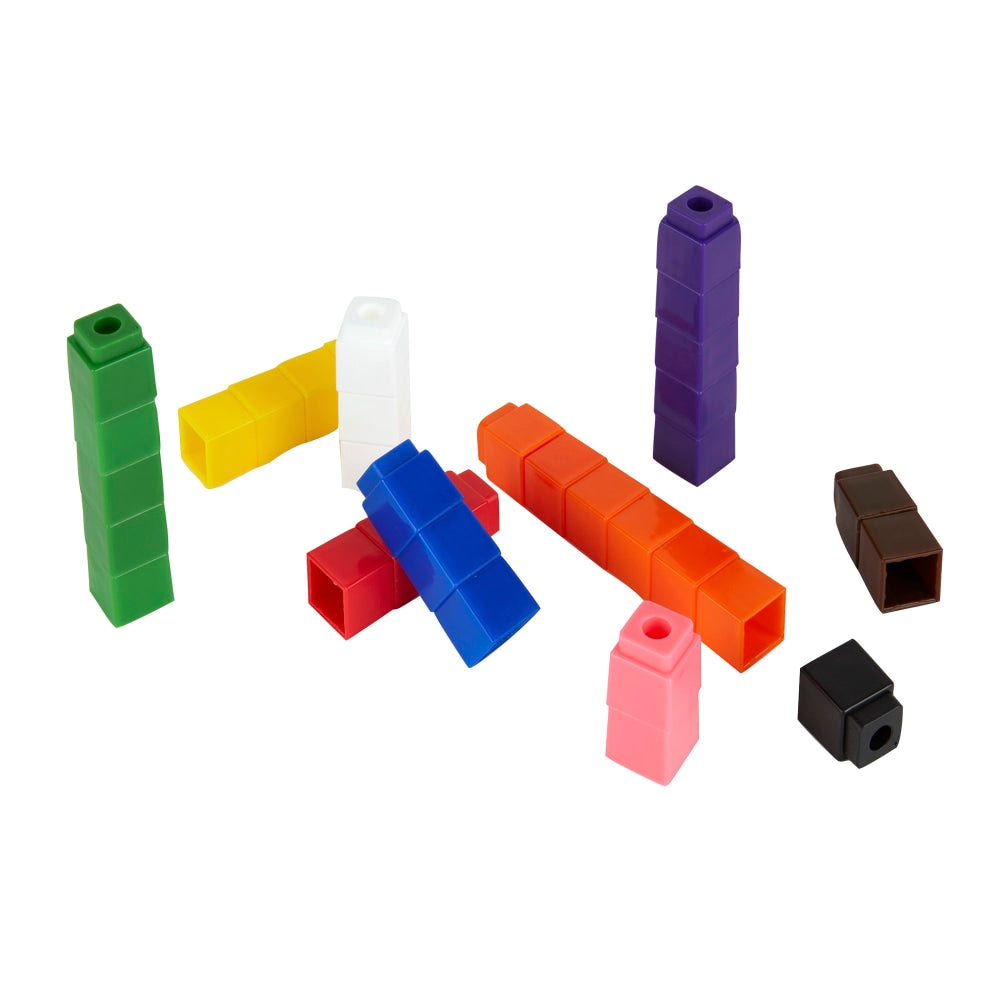 Office Depot Brand Connecting Blocks, Assorted Colors, Pre-K, Set Of 100 Blocks