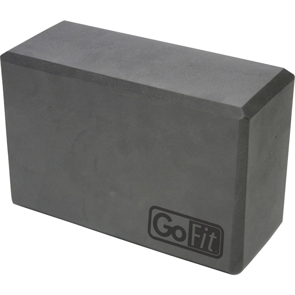 GoFit Yoga Block - Gray, Black