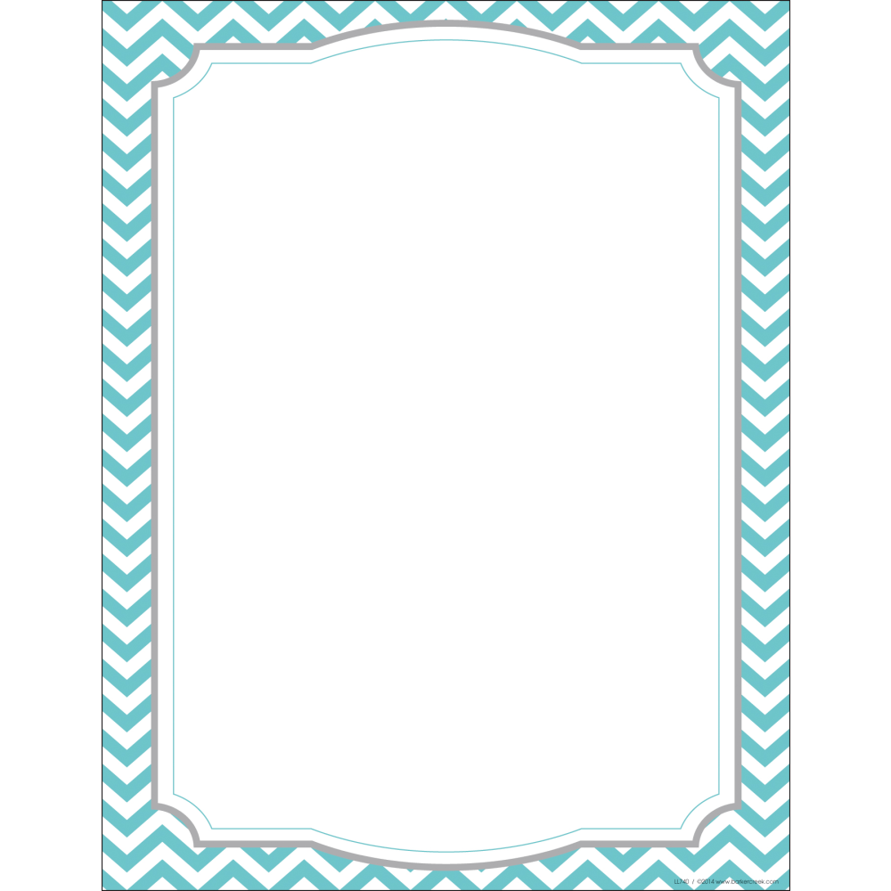 Barker Creek Paper Set, 8 1/2in x 11in, Chevron & Dots, Pack Of 200 Sheets