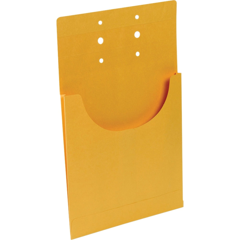 Business Source Letter Classification Folder - 8 1/2in x 11in - 3/4in Expansion - Internal Pocket(s) - Kraft - 100 / Box