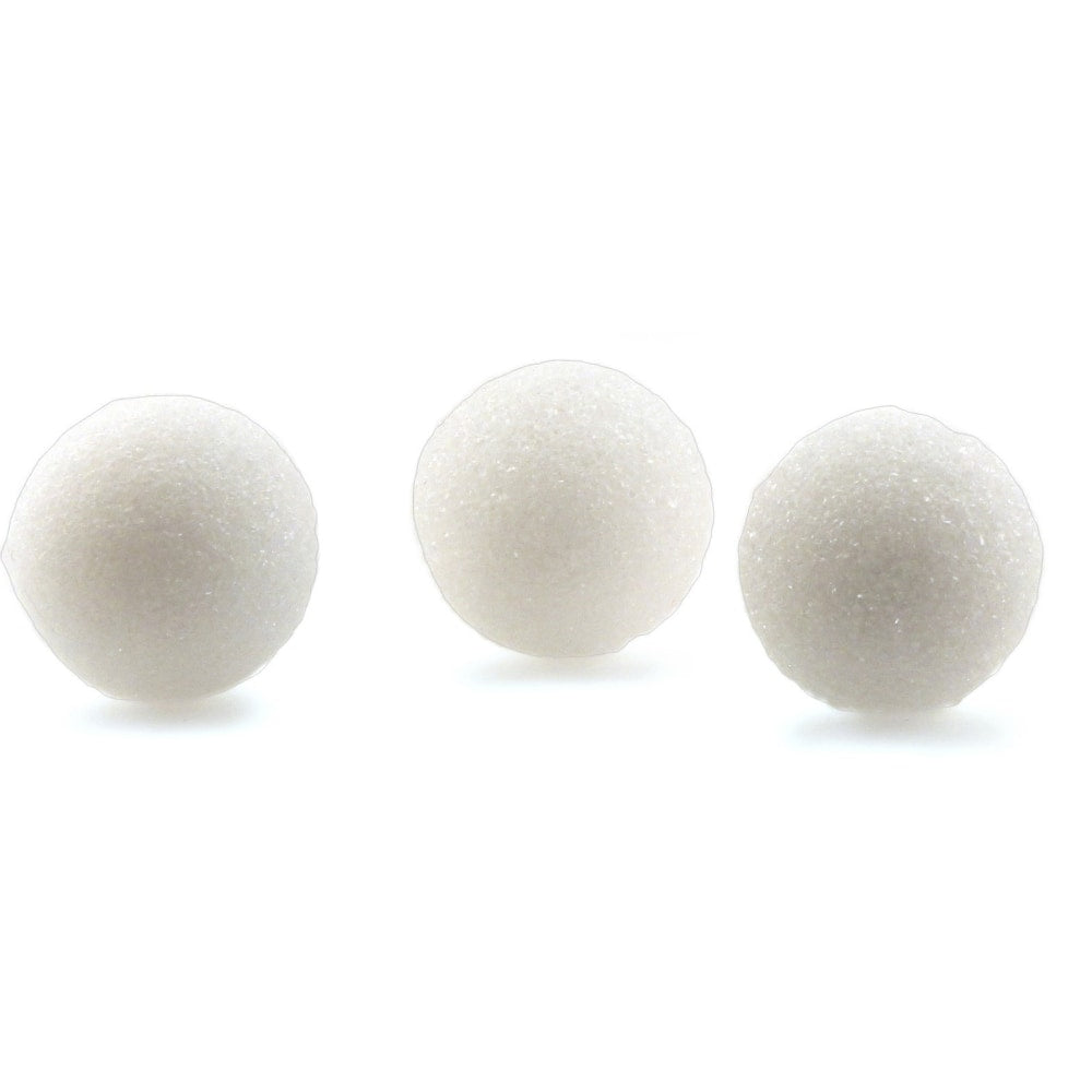 Hygloss Craft Foam Balls, 6 Inch, White, Pack Of 6