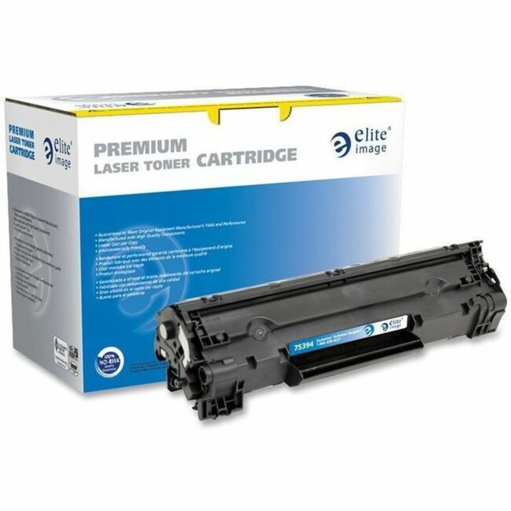 Elite Image Remanufactured Black Toner Cartridge Replacement For HP 35A, CB435A