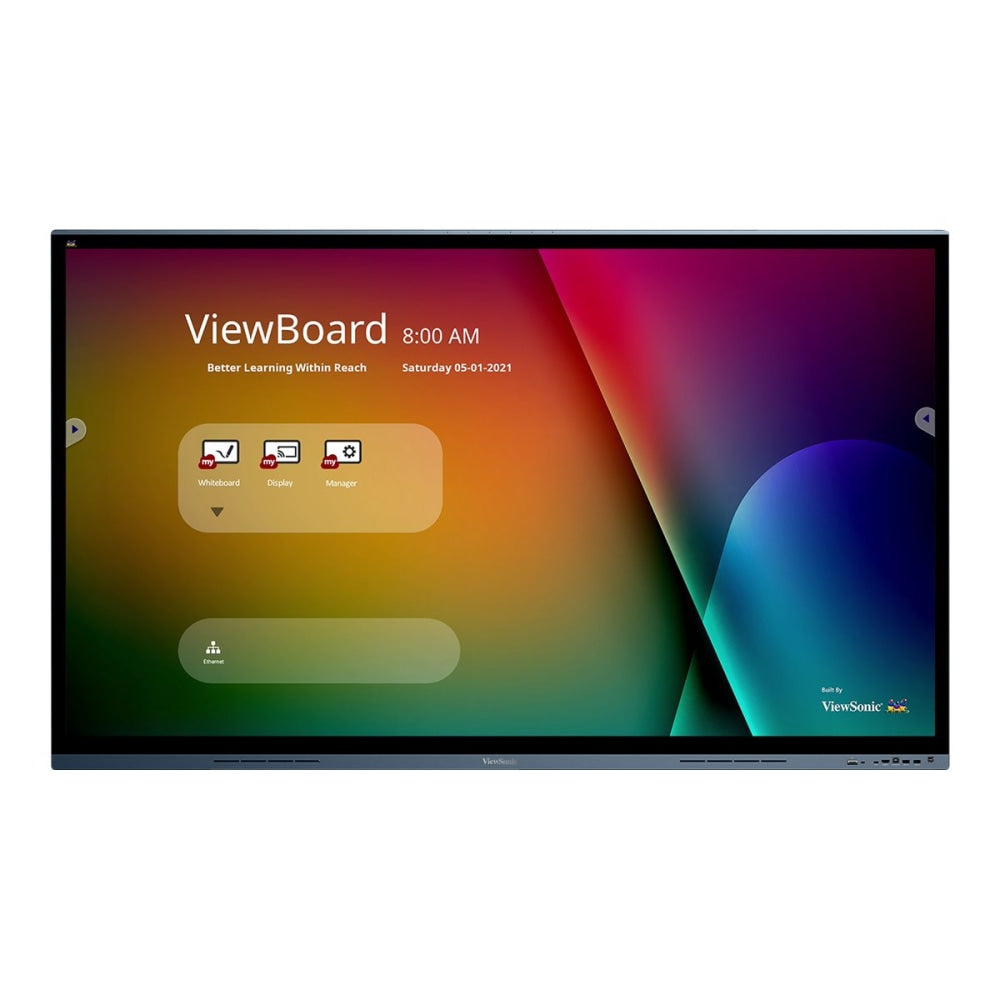 ViewSonic ViewBoard IFP7562 - 75in Diagonal Class (74.5in viewable) LED-backlit LCD display - interactive - 4K UHD (2160p) 3840 x 2160