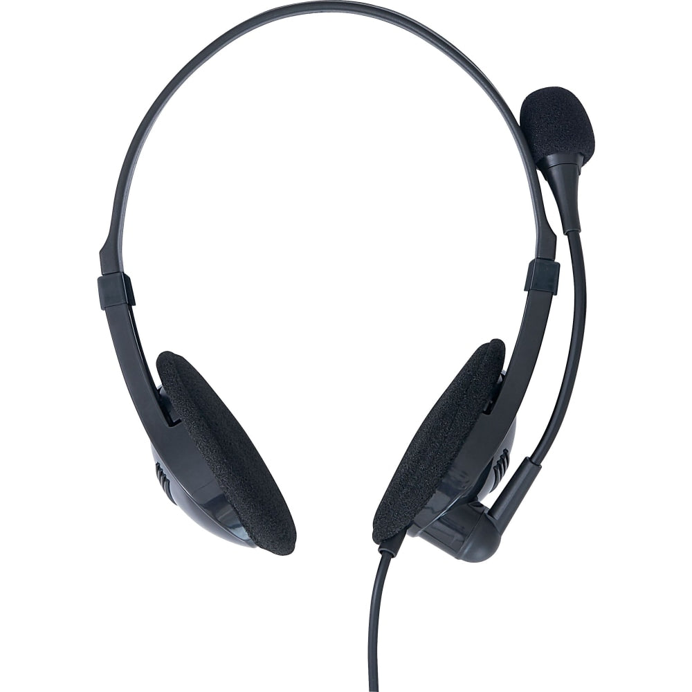 Verbatim Stereo Headset with Microphone and In-Line Remote - Stereo - USB Type A - Wired - 32 Ohm - 20 Hz - 20 kHz - Over-the-head - Binaural - Circumaural - 6.56 ft Cable - Omni-directional Microphone