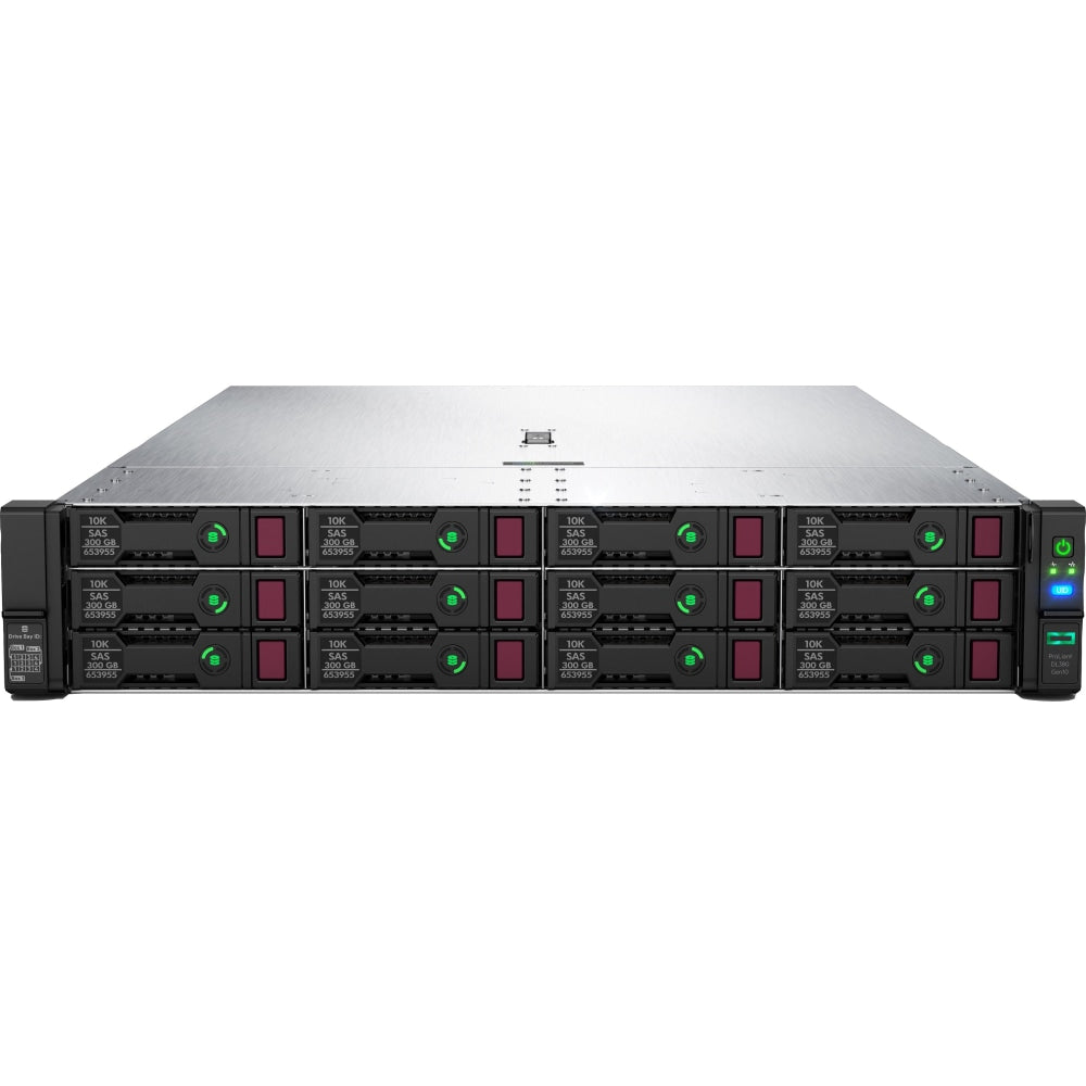 HPE ProLiant DL380 G10 2U Rack Server - 1 x Xeon Gold 6242 - 32 GB RAM HDD SSD - Serial ATA/600, 12Gb/s SAS Controller - 2 Processor Support - 16 MB Graphic Card - 10 Gigabit Ethernet, 25 Gigabit Ethernet - 8 x SFF Bay(s)