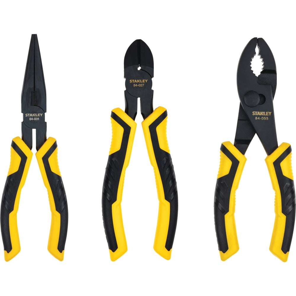 Stanley Tools 3 pc. Pliers Set - Steel - Comfortable Grip, Drop Forged, Corrosion Resistant, Durable