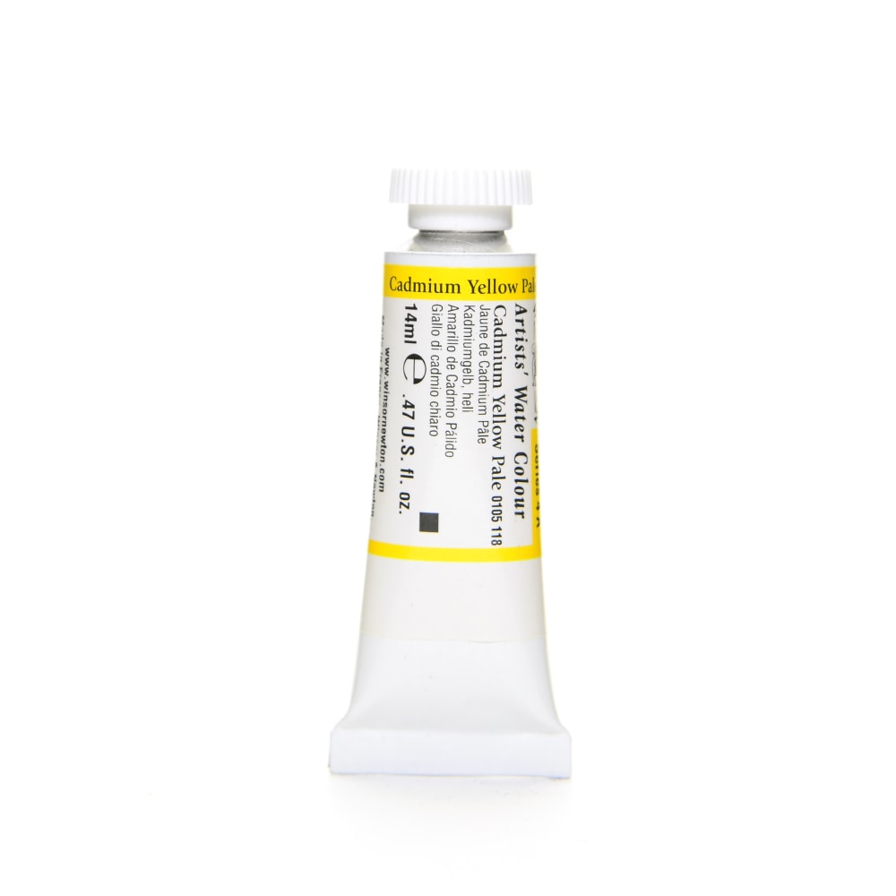 Winsor & Newton Professional Watercolors, 14 mL, Cadmium Yellow Pale, 118