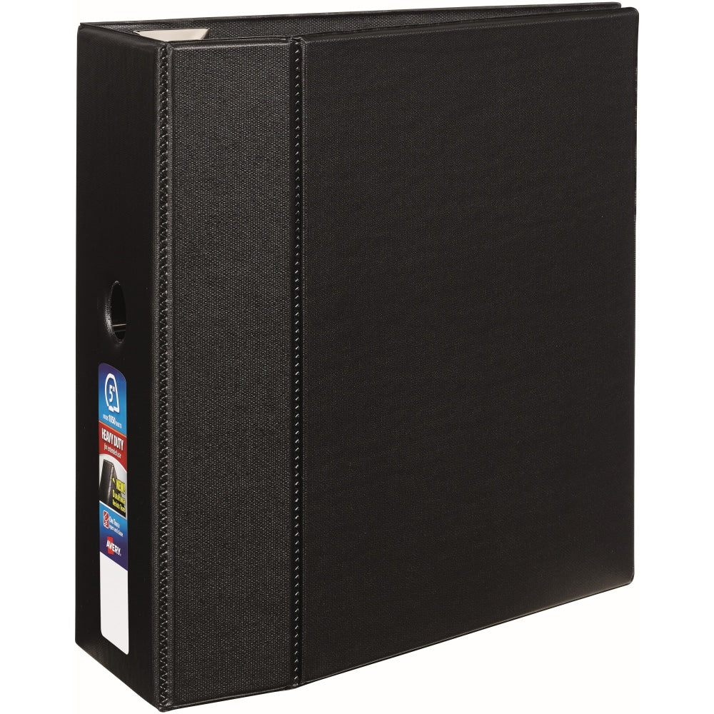 Avery Heavy-Duty 3-Ring Binder With Locking One-Touch EZD Rings, 5in D-Rings, Black