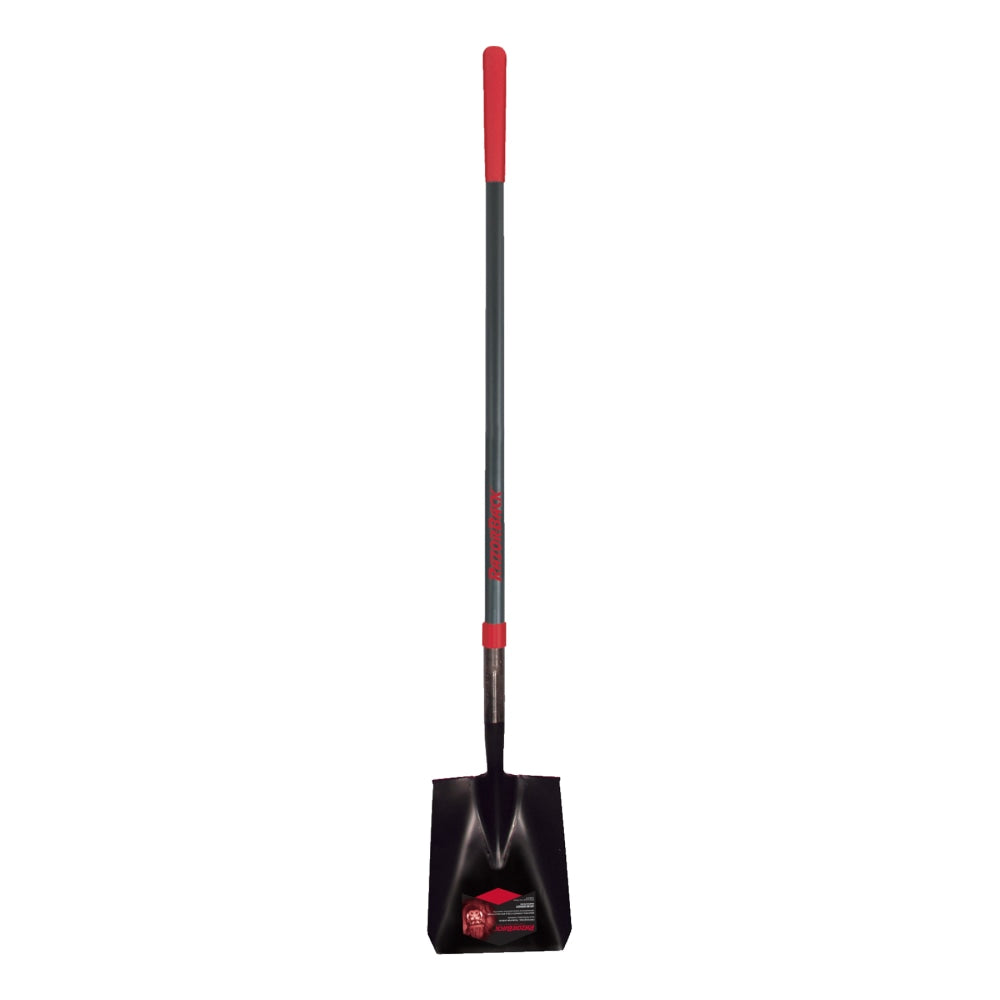 Square Point Transfer Shovel, 12 in L x 9.5 in W blade, 48 in Fiberglass Straight; Cushion Grip Handle