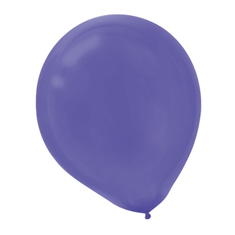 Amscan Latex Balloons, 12in, Purple, 72 Balloons Per Pack, Set Of 2 Packs