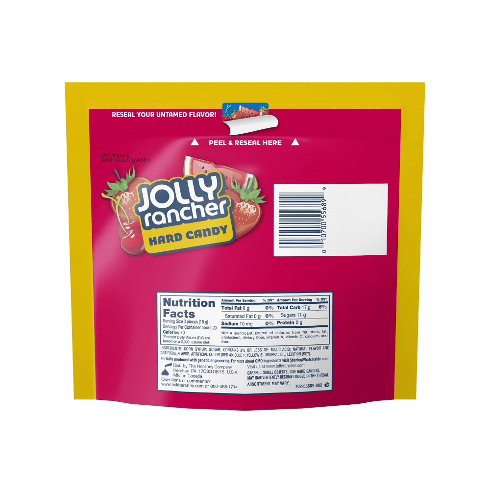 Jolly Rancher Awesome Reds Hard Candy Assortment, 13 Oz, Pack Of 4 Bags