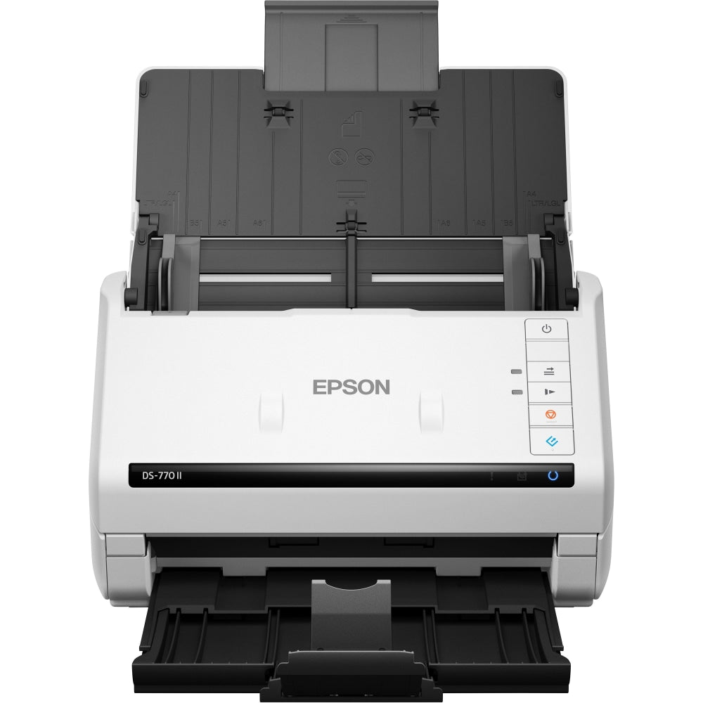 Epson DS-770 II Large Format Sheetfed Scanner - 600 dpi Optical - 24-bit Color - 24-bit Grayscale - 45 ppm (Mono) - 45 ppm (Color) - Duplex Scanning - USB