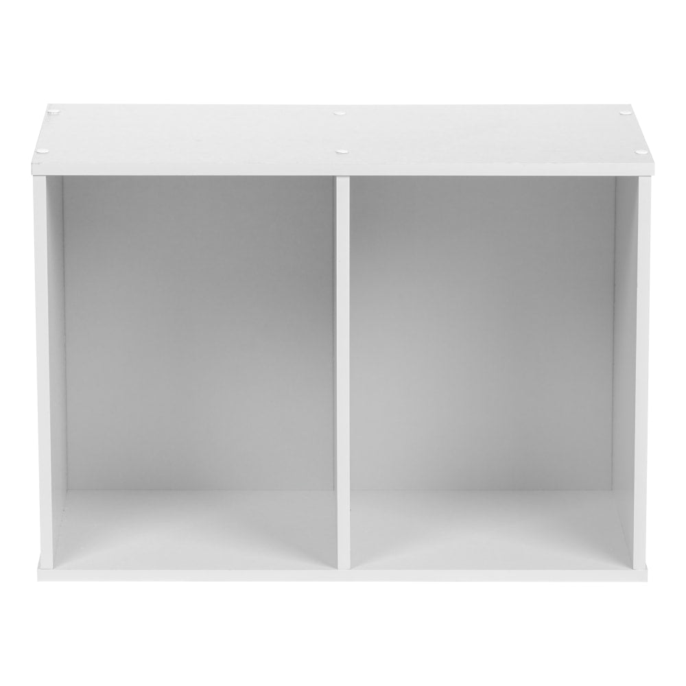 IRIS 24inH 2-Tier Storage-Shelf, White