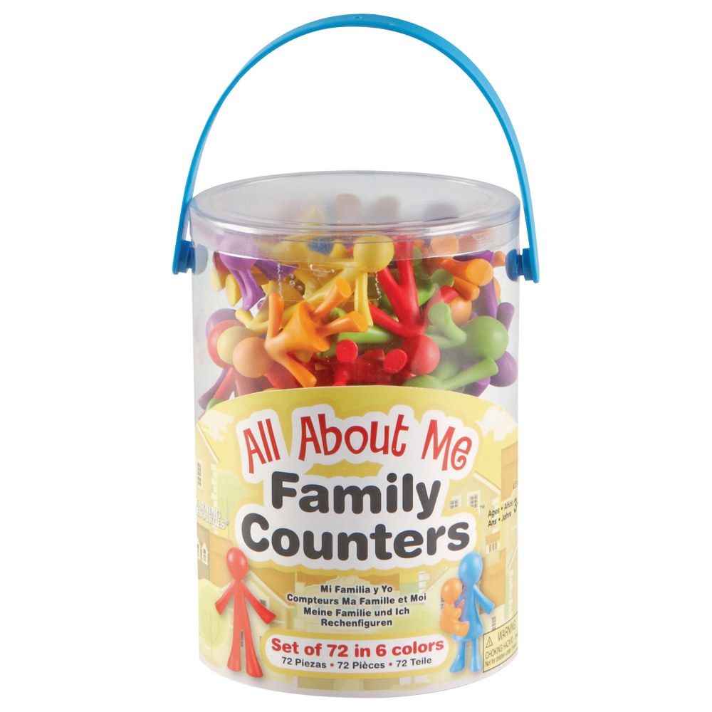 Learning Resources All About Me Family Counters, Assorted Colors, Grades Pre-K - 8, Pack Of 72