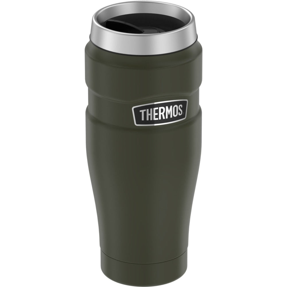 Stainless King SK1005AG4 16-Ounce Stainless King Stainless Steel Travel Tumbler - Green - Stainless Steel Body