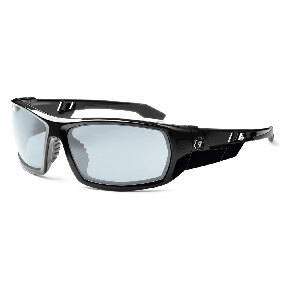 Ergodyne Skullerz Safety Glasses, Odin, Anti-Fog, Black Frame, Indoor/Outdoor Lens