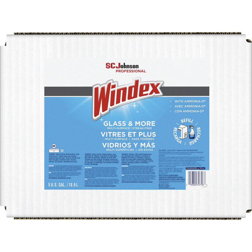 Windex Bag-In-A-Box Glass Cleaner, 640 Oz Container